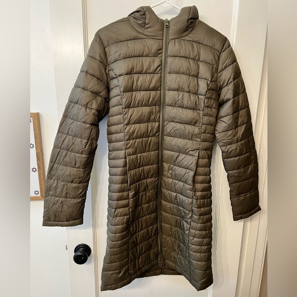 Love Tree Jackets & Coats Love Tree Olive Green Ultra Light Long